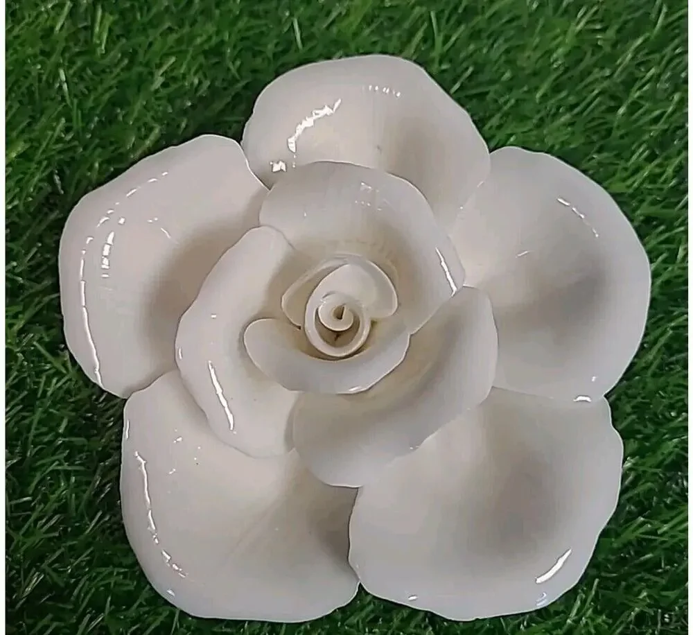 Florentine by L. Godinger & Company White Porcelain Rose